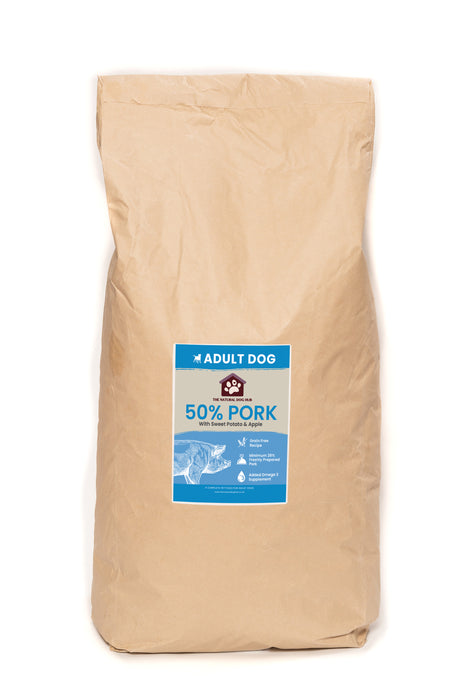 Grain Free-ADULT Pork, Sweet Potato & Apple-Complete Food 15kg-dog food-bulk buy-deal-natural-hypoallergenic