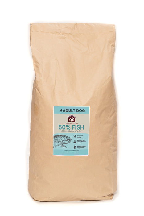 Grain Free -ADULT Fish, Sweet Potato & Parsley-Complete Food 15kg-natural-bulk-buy-deals-dog food-fish for dogs-fish 4 dogs