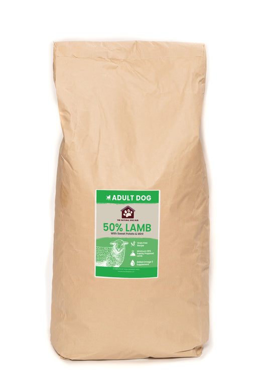 Grain Free- ADULT Lamb, Sweet Potato & Mint-Complete Food 15kg-natural-bulk buy-deal-dog food-hypoallergenic