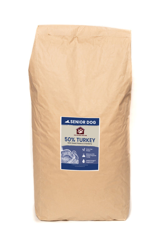 Grain Free -SENIOR- Turkey with Sweet Potato & Cranberry-dog food -The Natural Dog Hub-bulk buy-deal-natura-hypoallergenic
