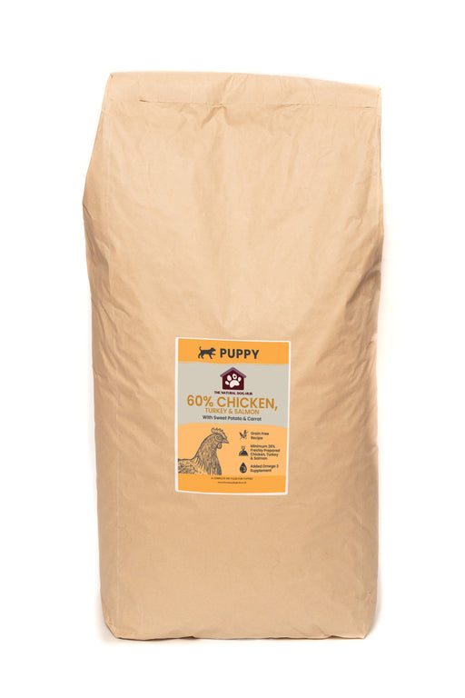 Grain Free- PUPPY Chicken, Turkey & Salmon-Dog food-puppy food-natural-bulk buy-deal-complete Food-hypoallergenic