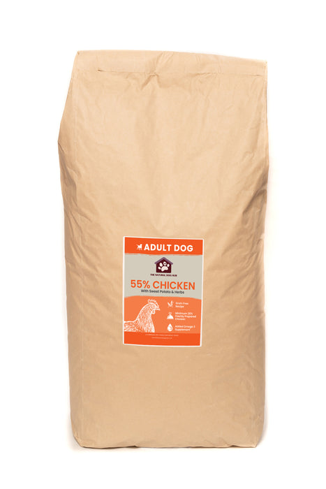 Grain Free-ADULT Chicken, Sweet Potato & Herbs-Complete Food 15kg-deal-bulk-buy-natural-dog food-hypoallergenic