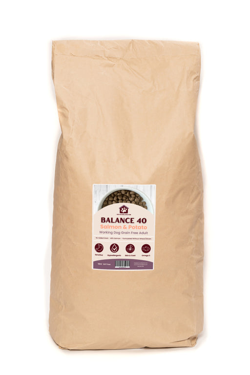 Grain Free -ADULT-40%-Salmon & Potato-Complete Food 15kg-natural-bulk-buy-deals-dog food-fish for dogs-fish 4 dogs-hypoallergenic