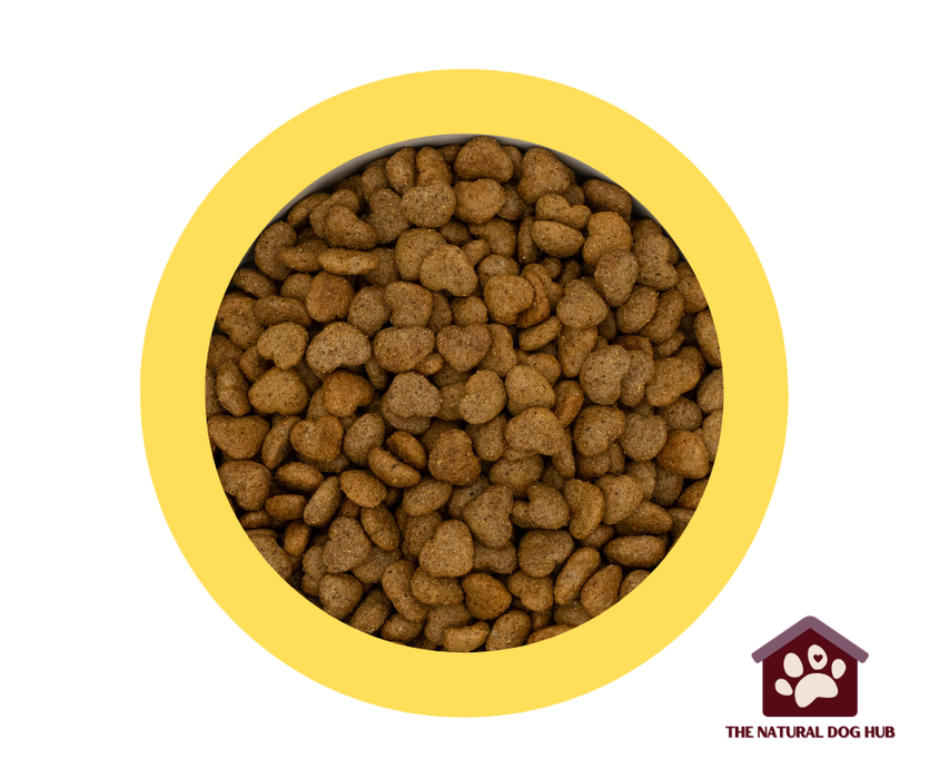 Grain free dog food kibble heart shaped 