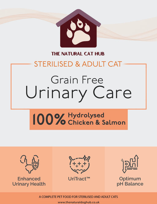 Urinary care - cat food-sterilised cats-indoor cats-grain free-hydrolysed-easy to digest-cat food 