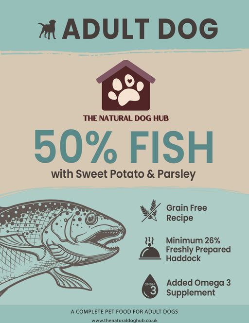 Grain Free -ADULT Fish, Sweet Potato & Parsley-Complete Food 15kg-natural-bulk-buy-deals-dog food-fish for dogs-fish 4 dogs