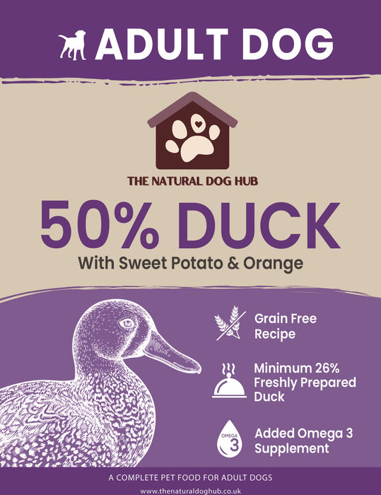 Grain Free- ADULT Duck, Sweet Potato & Orange-Complete Food 15kg-bulk-buy-deal-natural-dog food