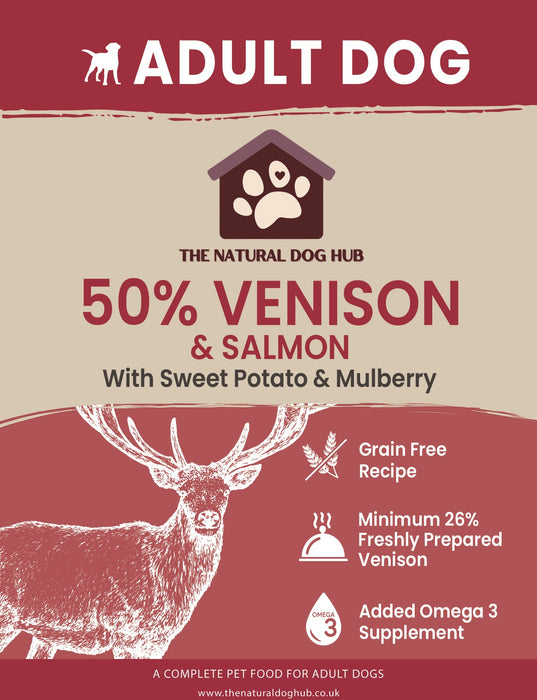 Grain Free-ADULT Venison, Sweet Potato & Mulberry-Complete Food 15kg-Grain Free Complete Food-natural-dog food-deal-bulk buy