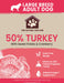 natural-grain free-freshly prepared-turkey-sweet potato-cranberry-15kg-large breed-dog food