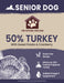 Grain Free -SENIOR- Turkey with Sweet Potato & Cranberry-dog food -The Natural Dog Hub-bulk buy-deal-natural