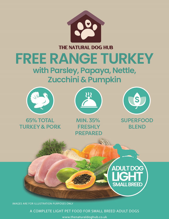 superfood-SMALL BREED-LIGHT-dog food-free range turkey-high meat -natural-grain free-high quality